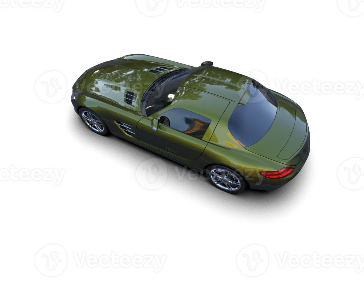Realistic sport car isolated on background. 3d rendering - illustration png