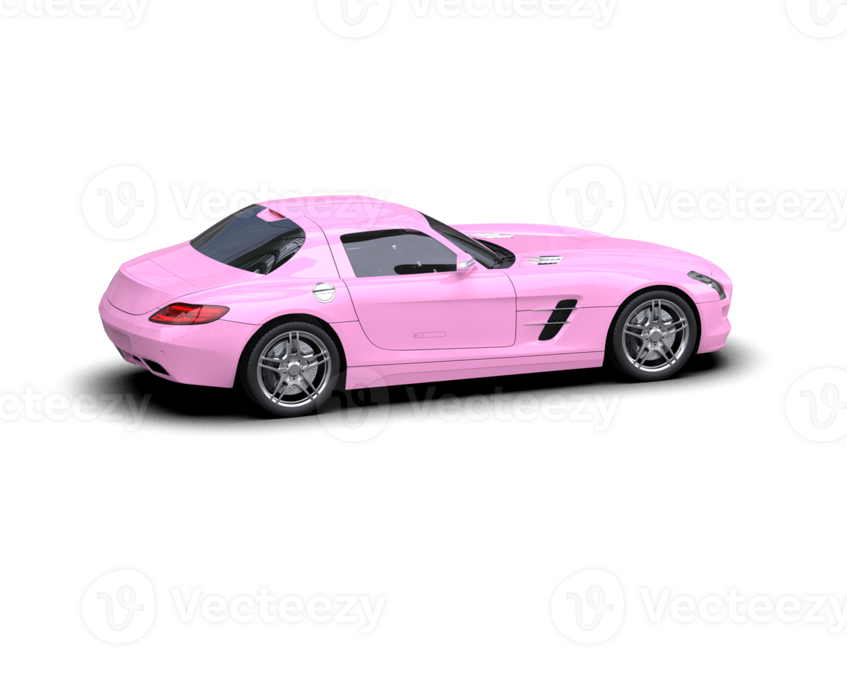Realistic sport car isolated on background. 3d rendering - illustration png
