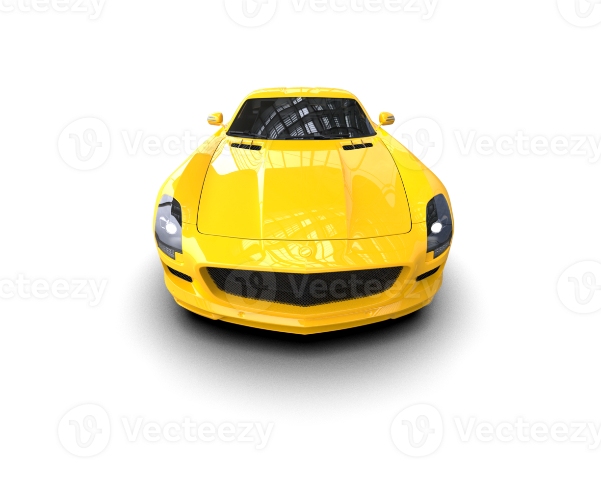 Realistic sport car isolated on background. 3d rendering - illustration png