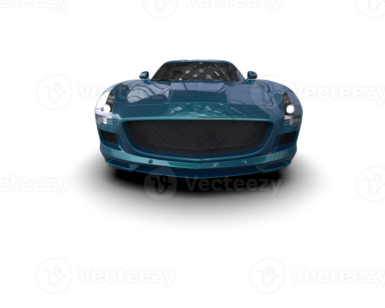 Realistic sport car isolated on background. 3d rendering - illustration png