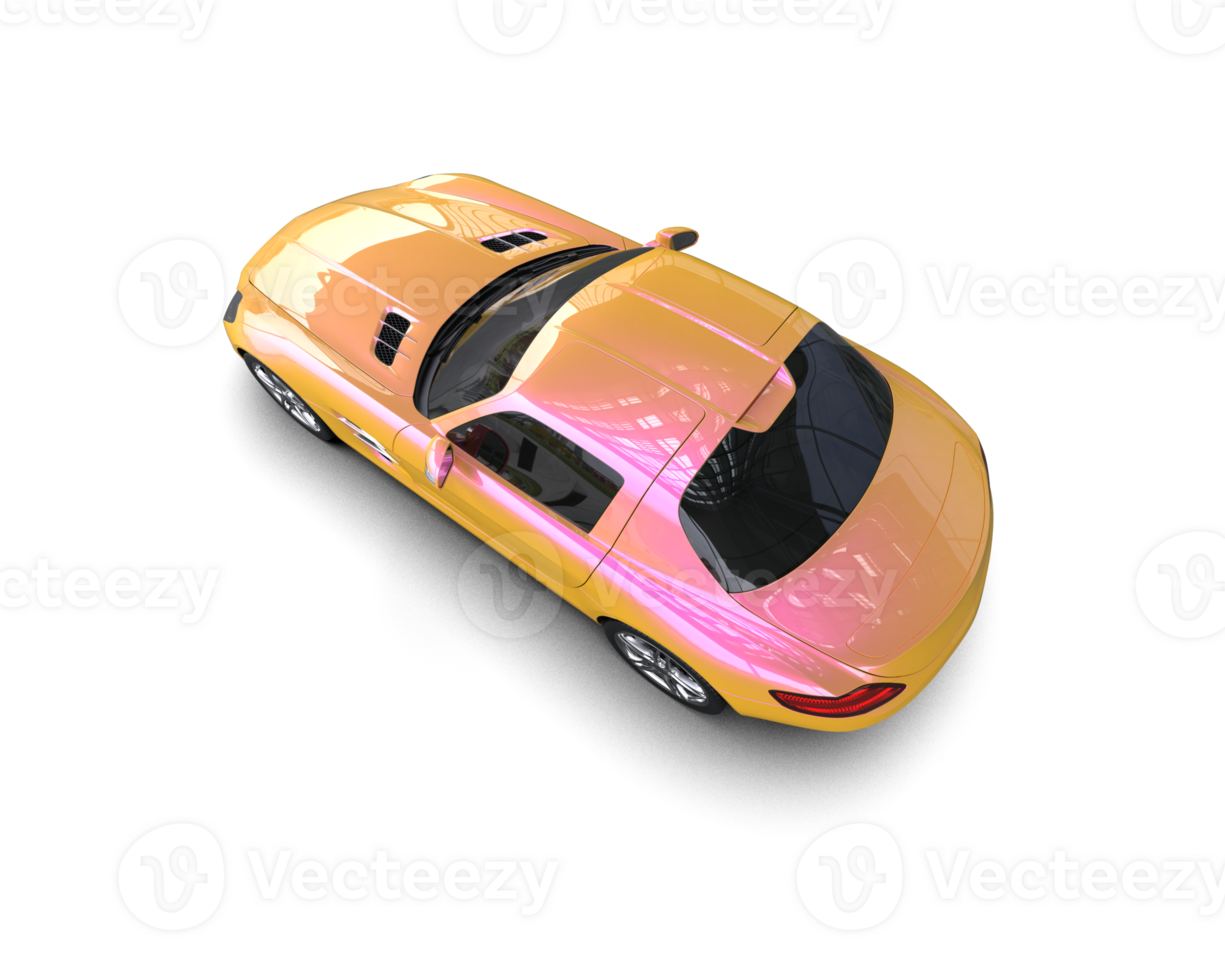 Realistic sport car isolated on background. 3d rendering - illustration png