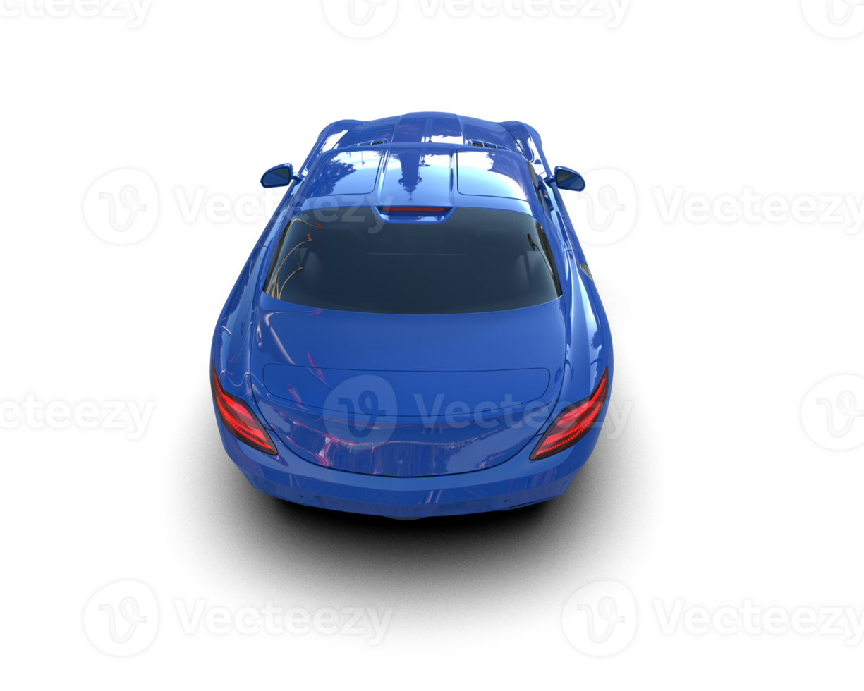 Realistic sport car isolated on background. 3d rendering - illustration png