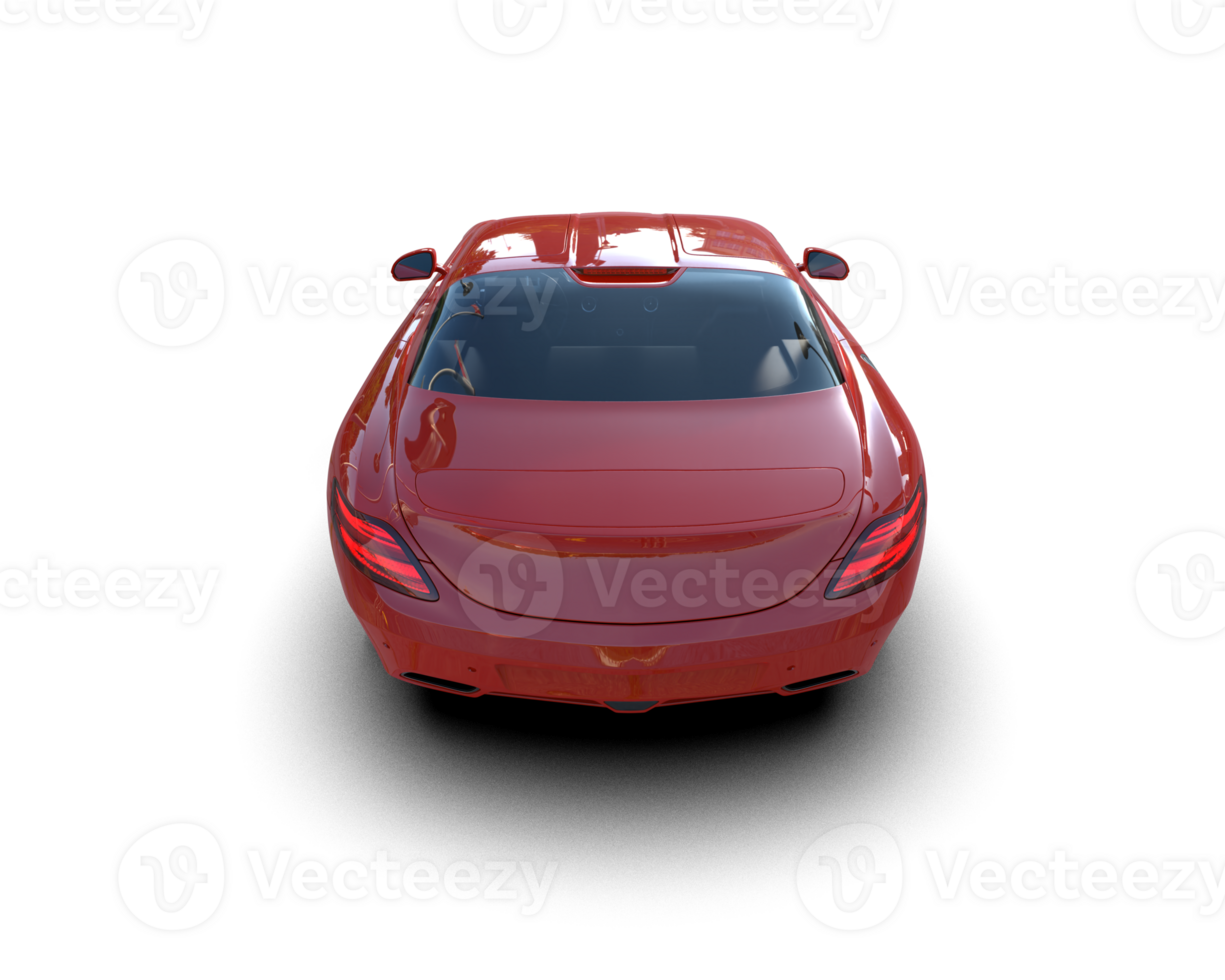 Realistic sport car isolated on background. 3d rendering - illustration png