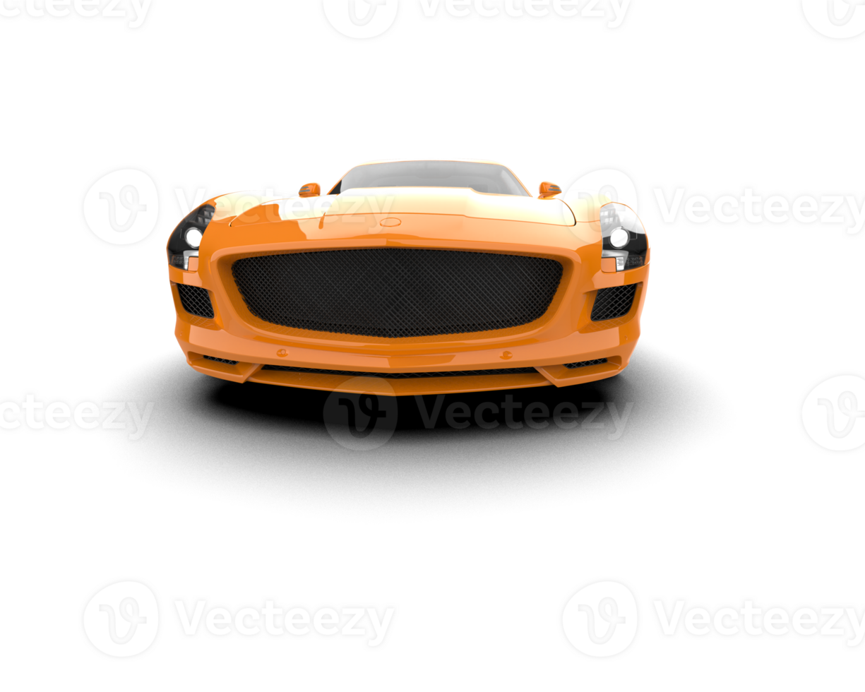 Realistic sport car isolated on background. 3d rendering - illustration png