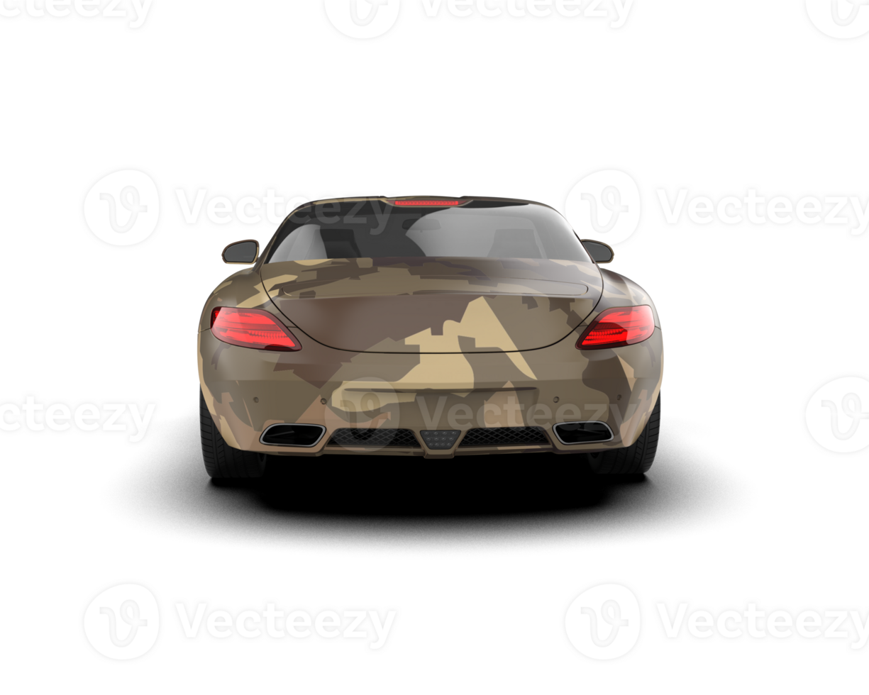Realistic sport car isolated on background. 3d rendering - illustration png