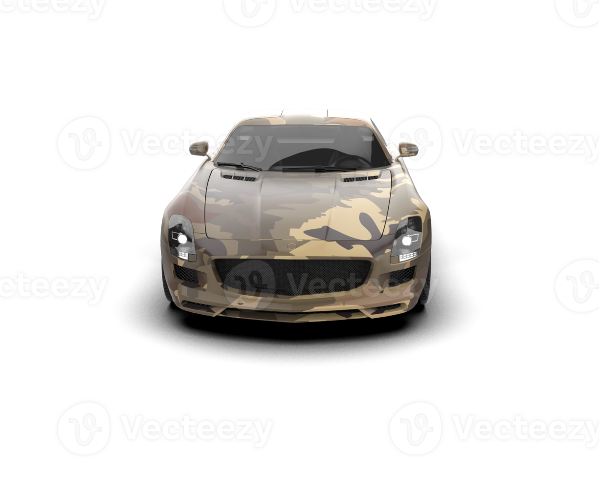 Realistic sport car isolated on background. 3d rendering - illustration png