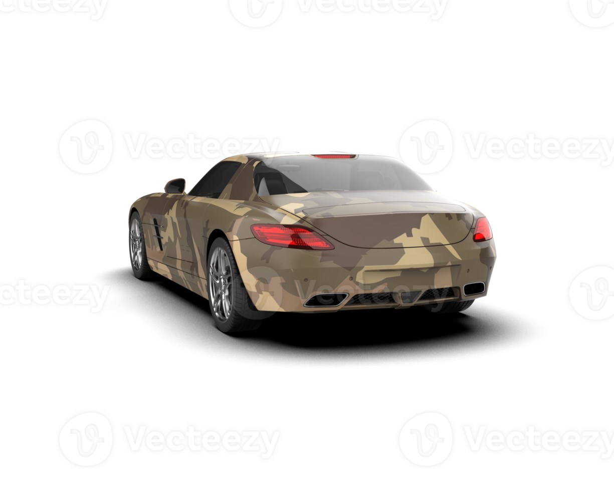 Realistic sport car isolated on background. 3d rendering - illustration png