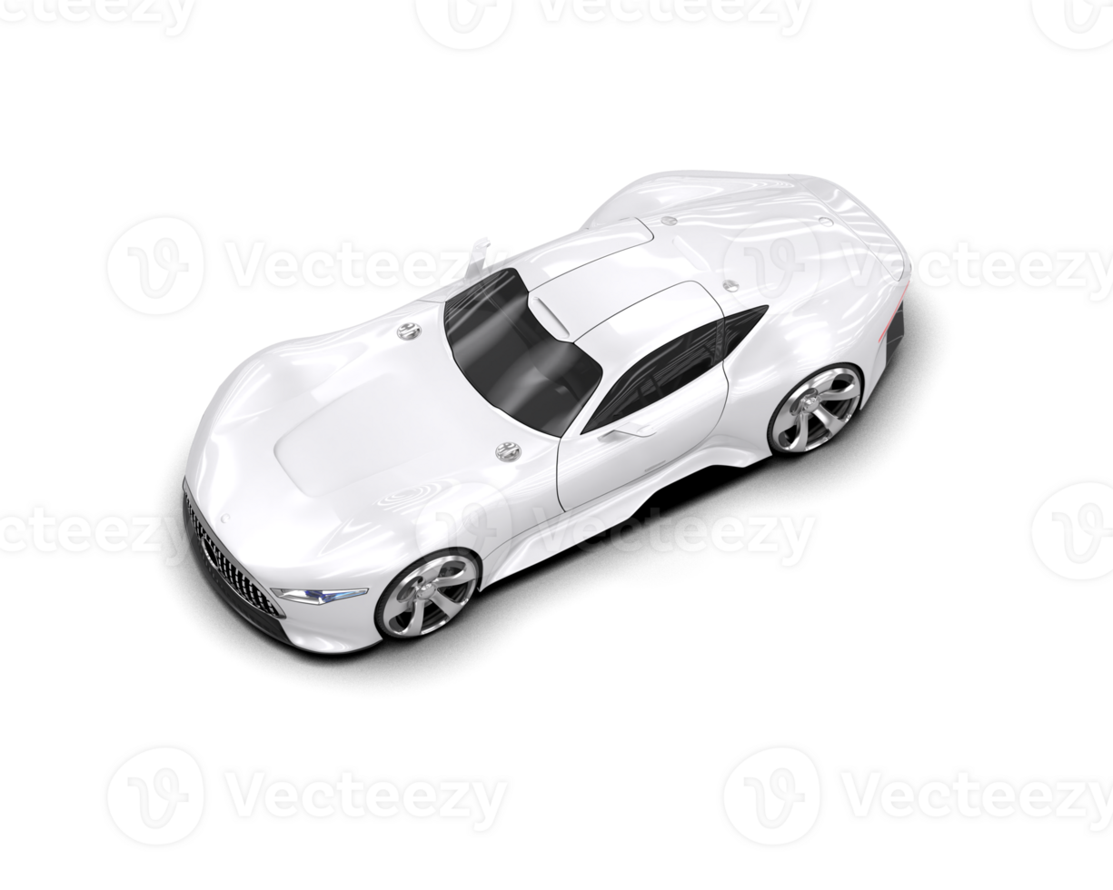 Realistic sport car isolated on background. 3d rendering - illustration png