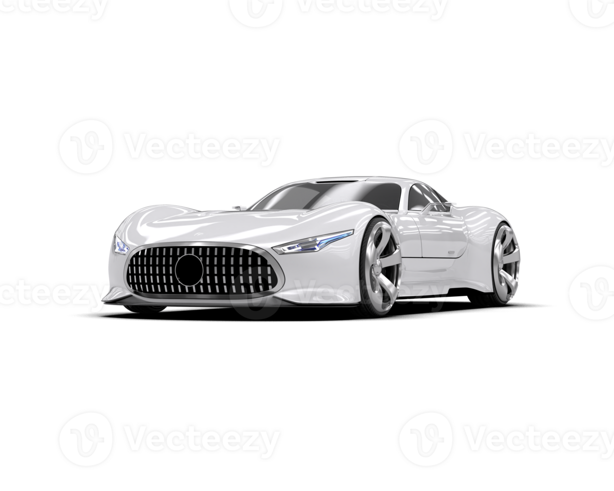 Realistic sport car isolated on background. 3d rendering - illustration png