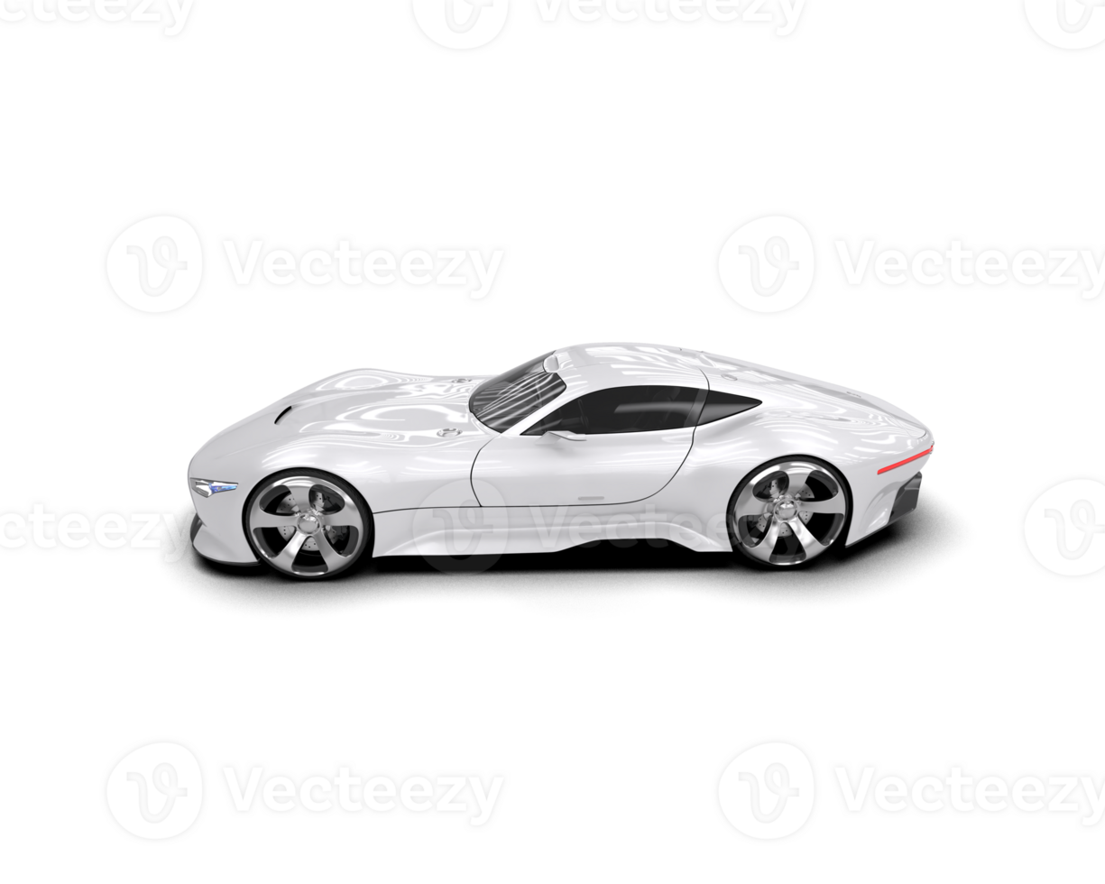 Realistic sport car isolated on background. 3d rendering - illustration png