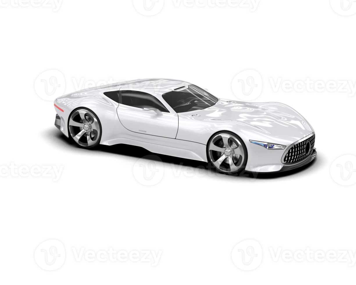Realistic sport car isolated on background. 3d rendering - illustration png