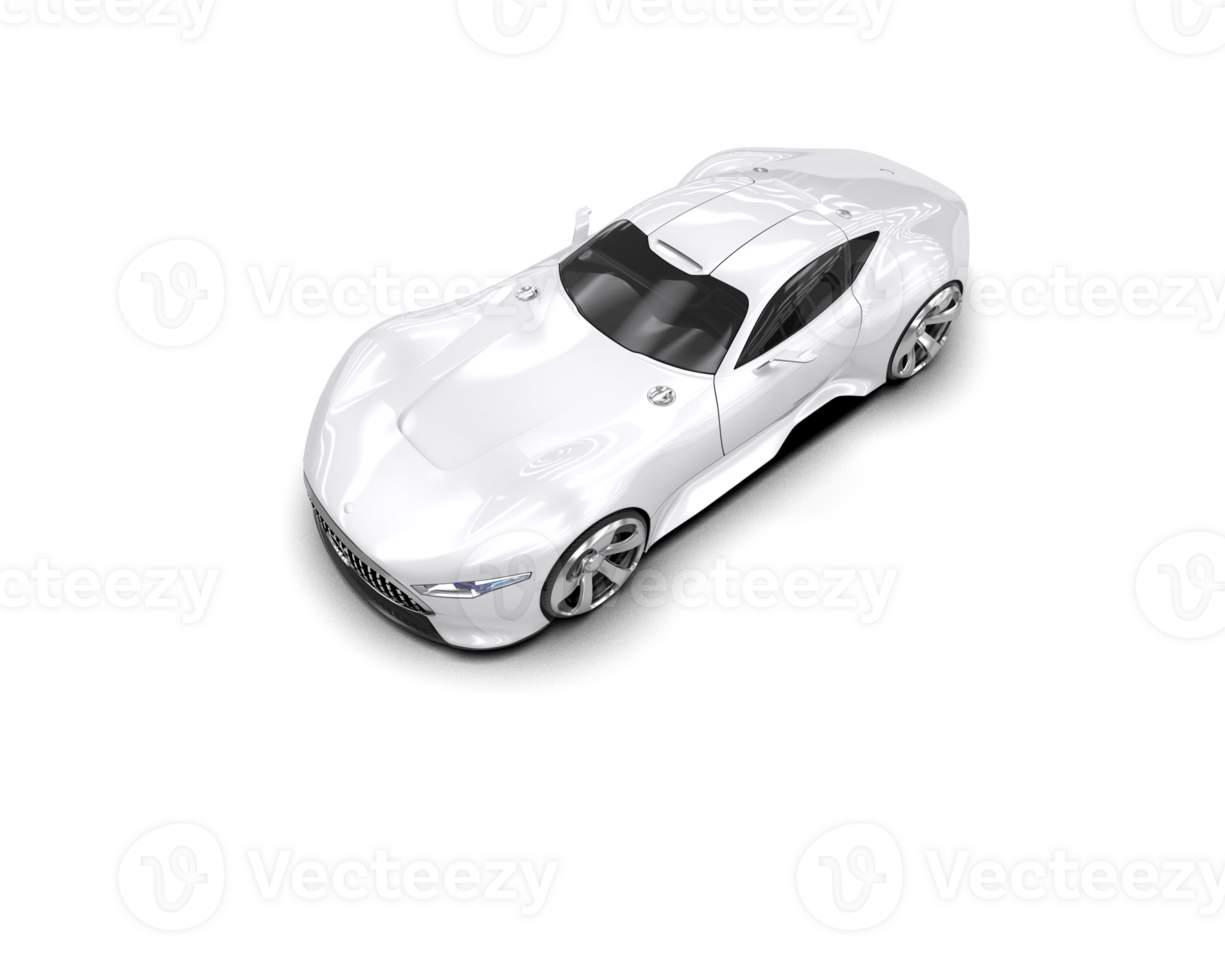 Realistic sport car isolated on background. 3d rendering - illustration png
