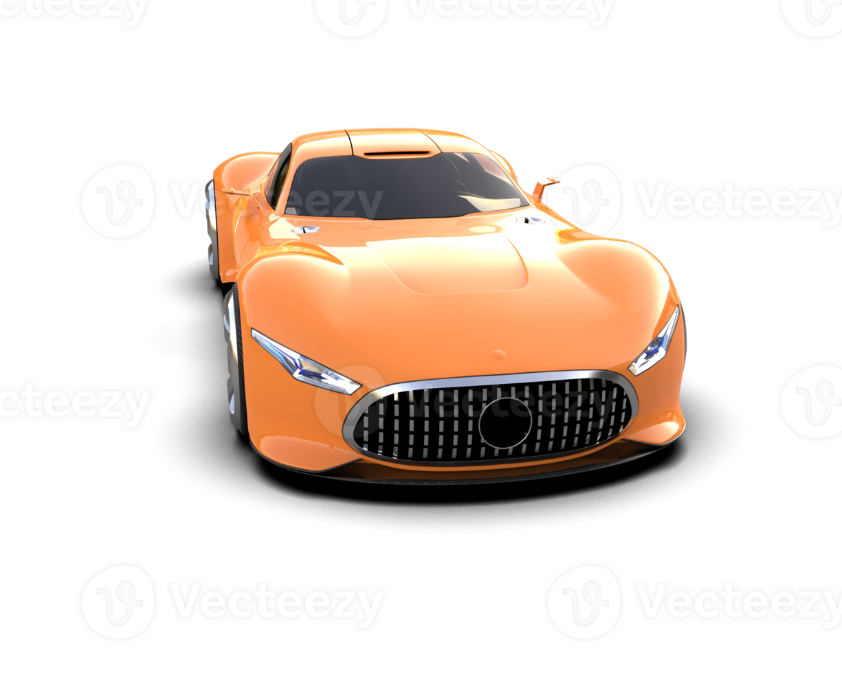 Realistic sport car isolated on background. 3d rendering - illustration png