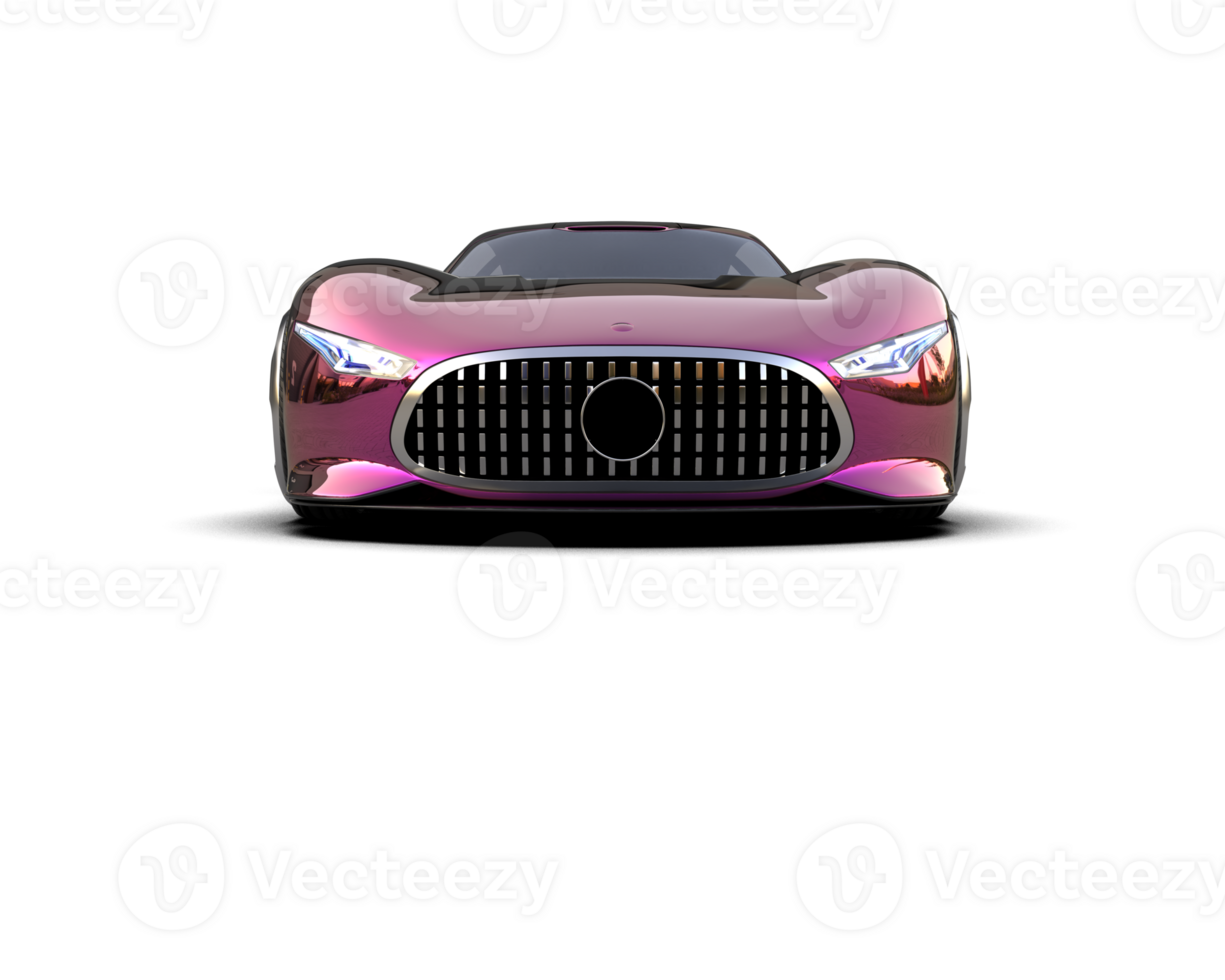 Realistic sport car isolated on background. 3d rendering - illustration png