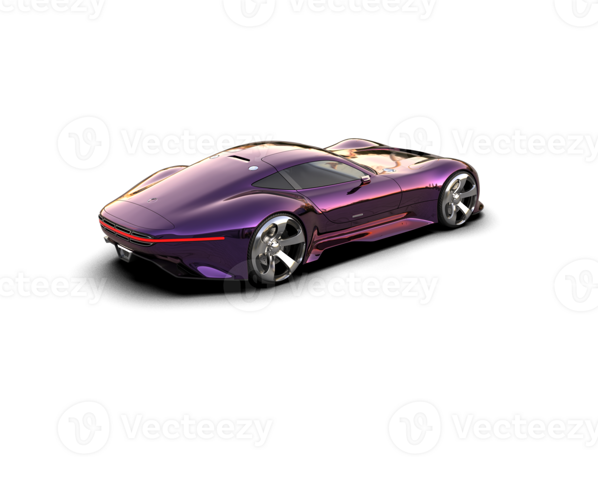 Realistic sport car isolated on background. 3d rendering - illustration png