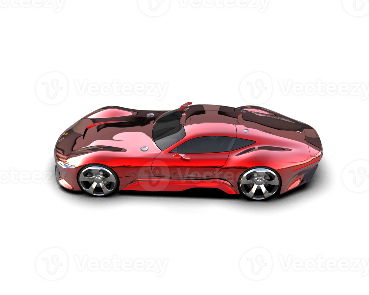 Realistic sport car isolated on background. 3d rendering - illustration png