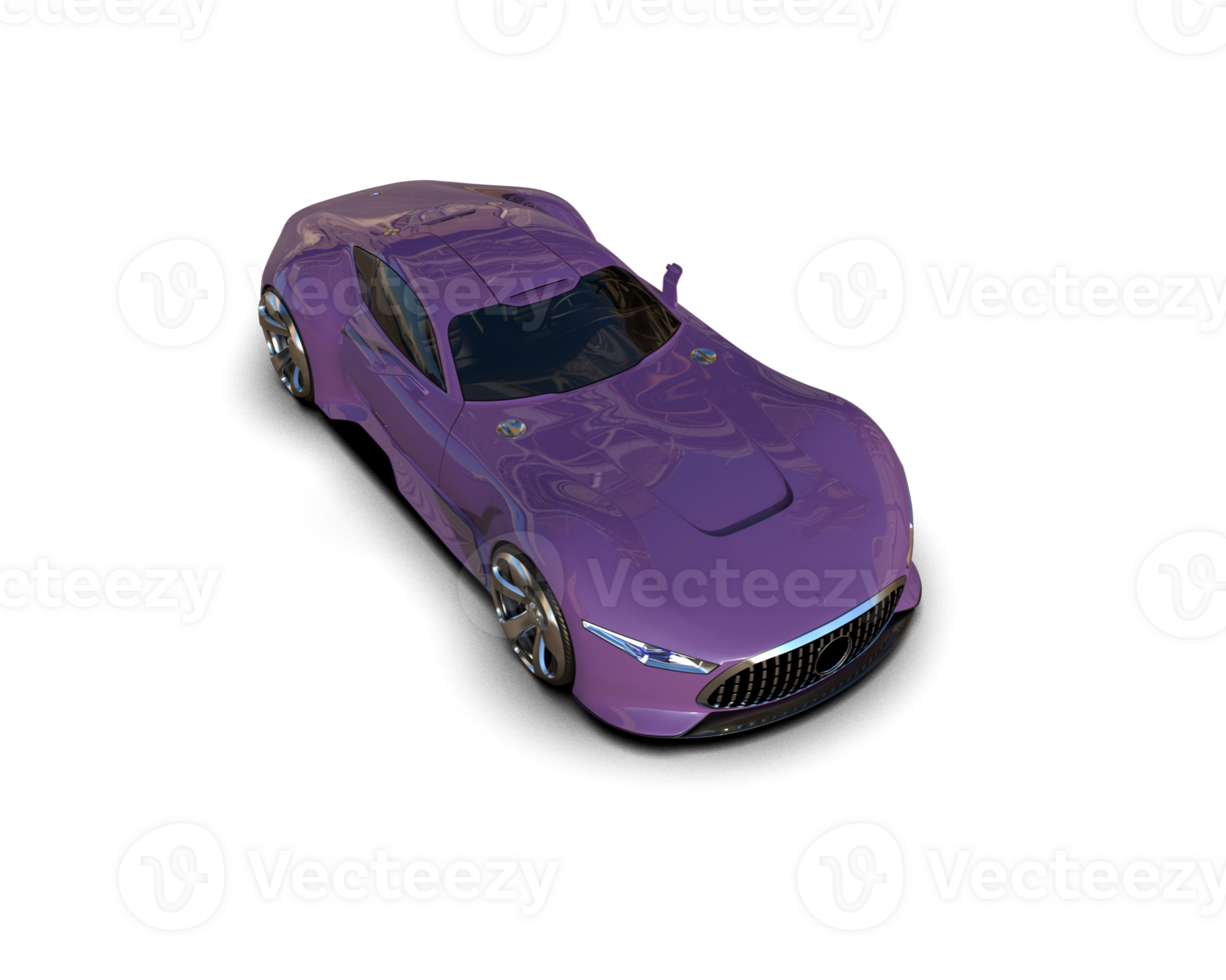 Realistic sport car isolated on background. 3d rendering - illustration png