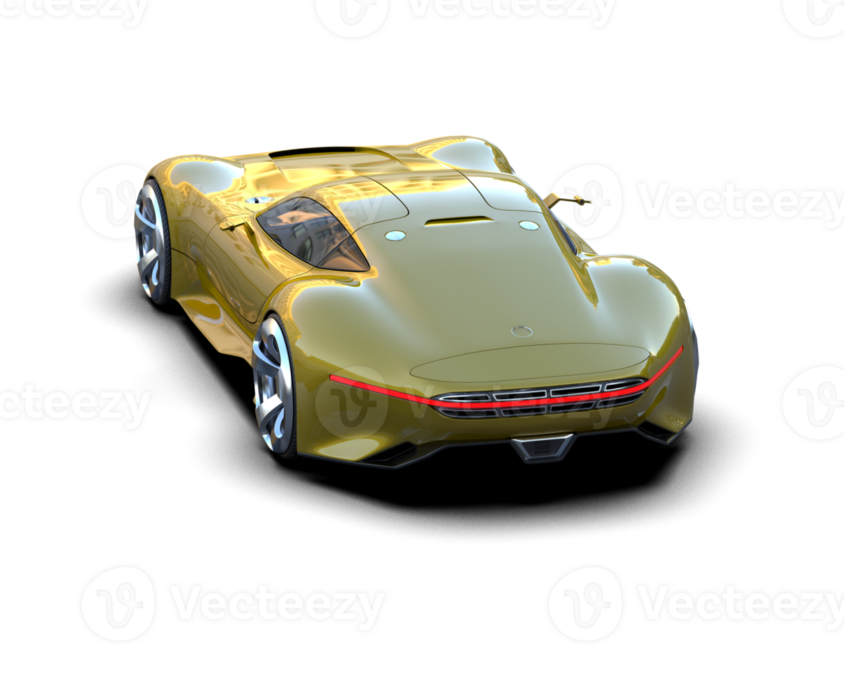 Realistic sport car isolated on background. 3d rendering - illustration png
