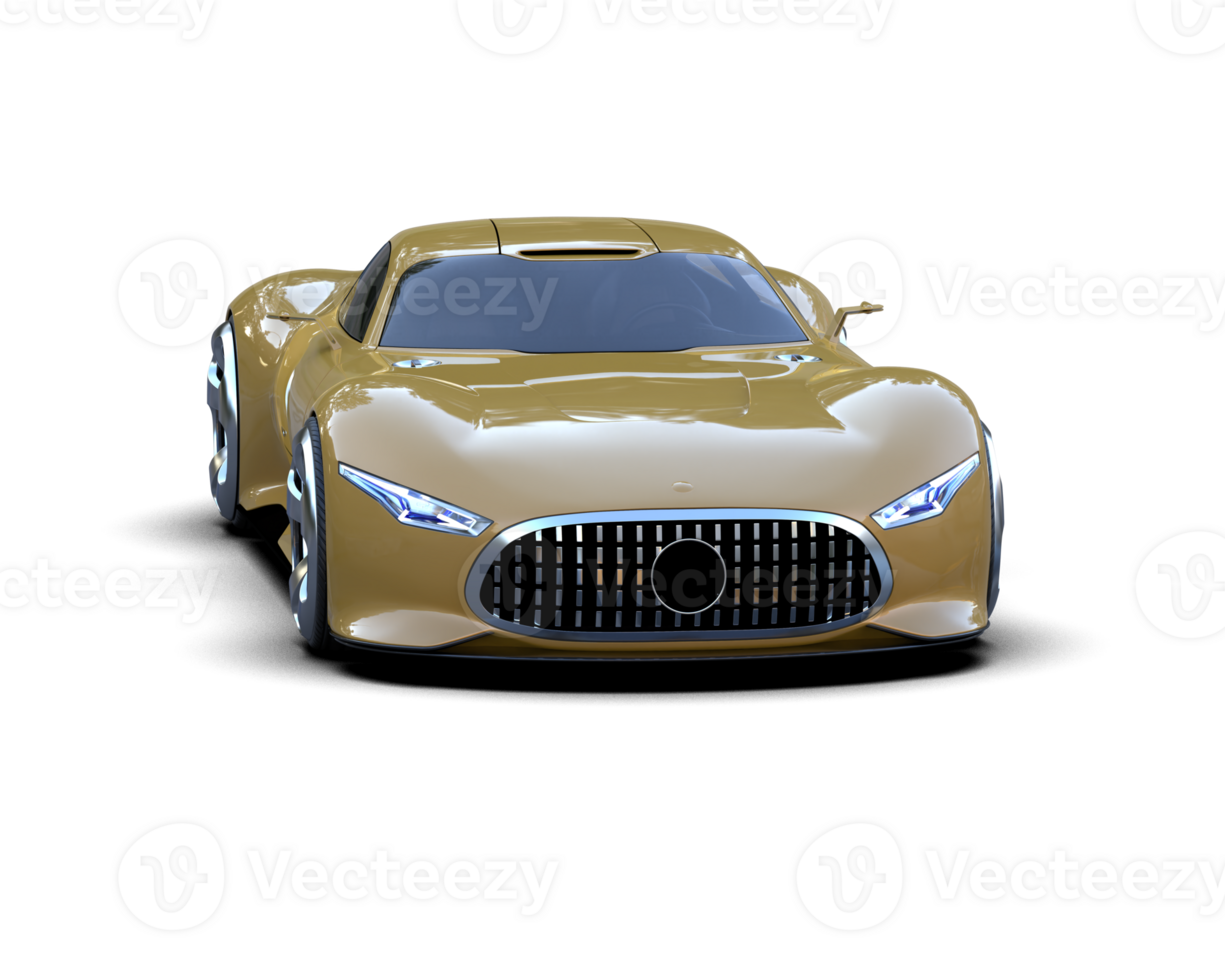 Realistic sport car isolated on background. 3d rendering - illustration png