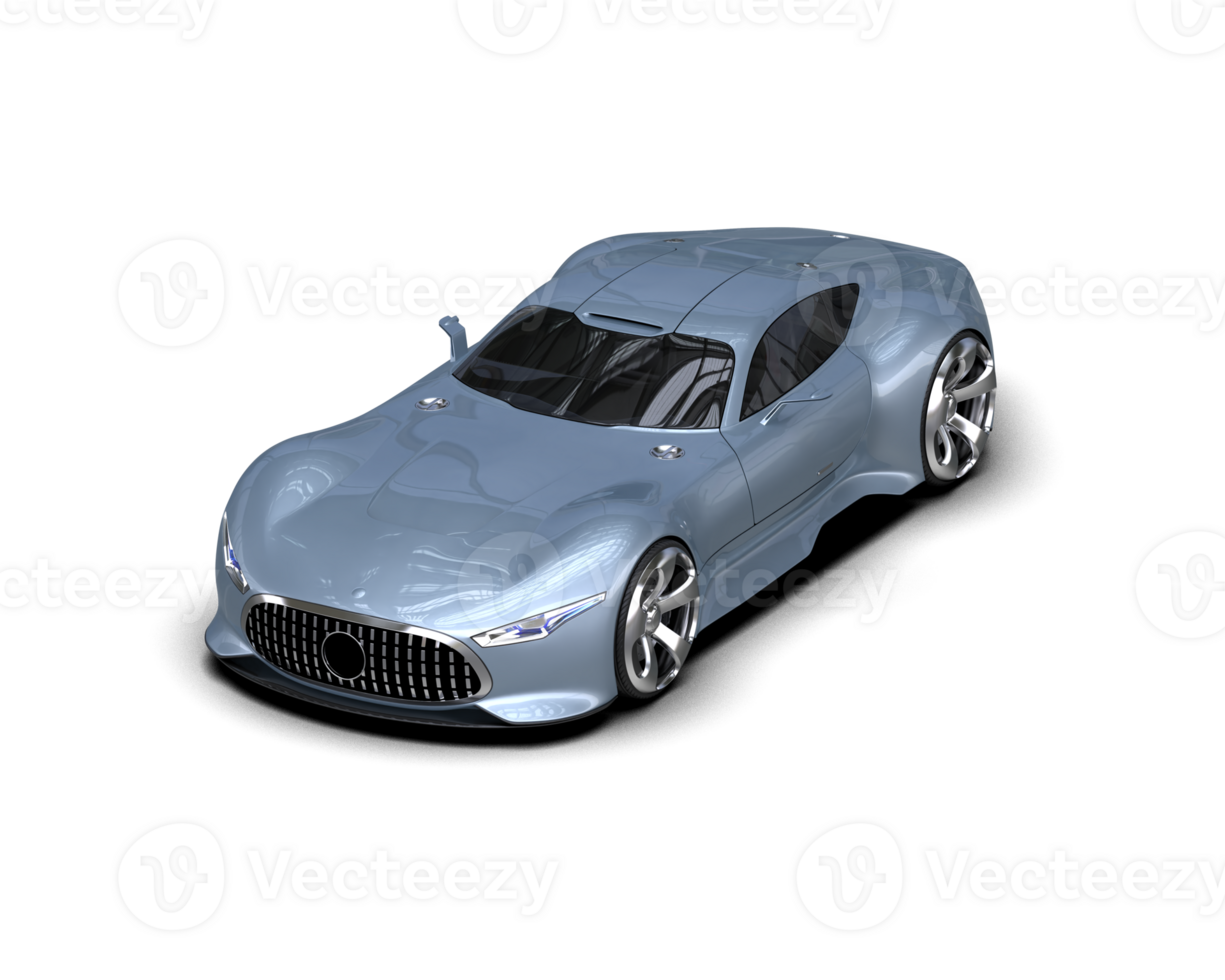 Realistic sport car isolated on background. 3d rendering - illustration png