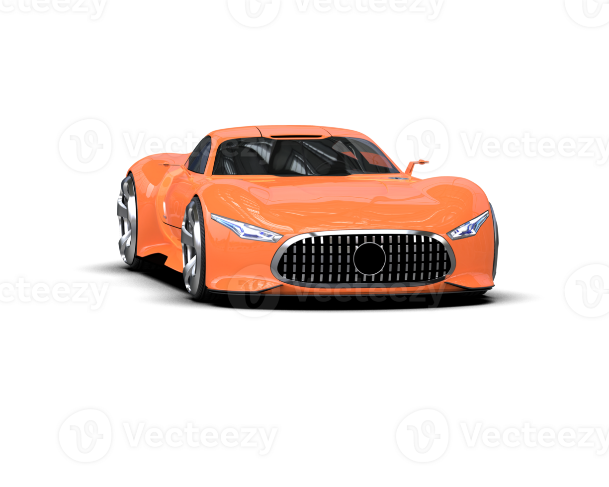 Realistic sport car isolated on background. 3d rendering - illustration png