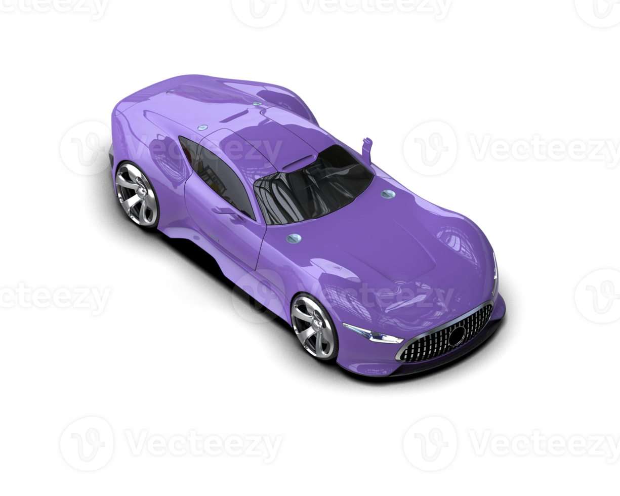 Realistic sport car isolated on background. 3d rendering - illustration png