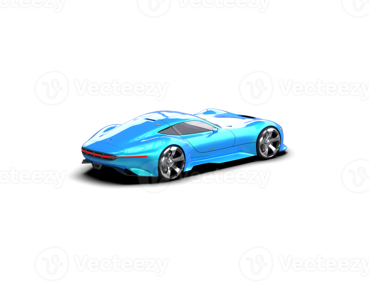 Realistic sport car isolated on background. 3d rendering - illustration png