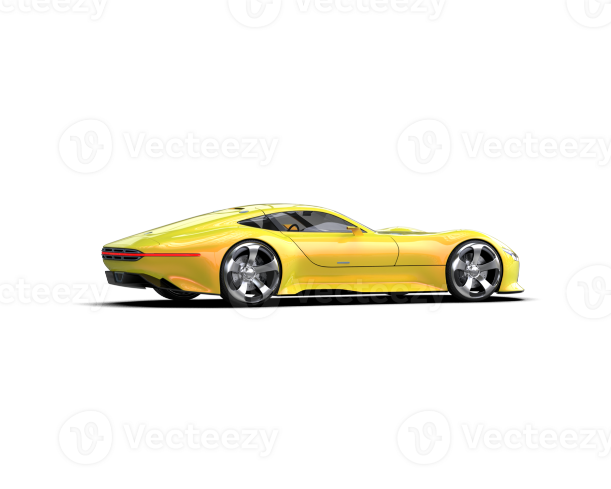 Realistic sport car isolated on background. 3d rendering - illustration png
