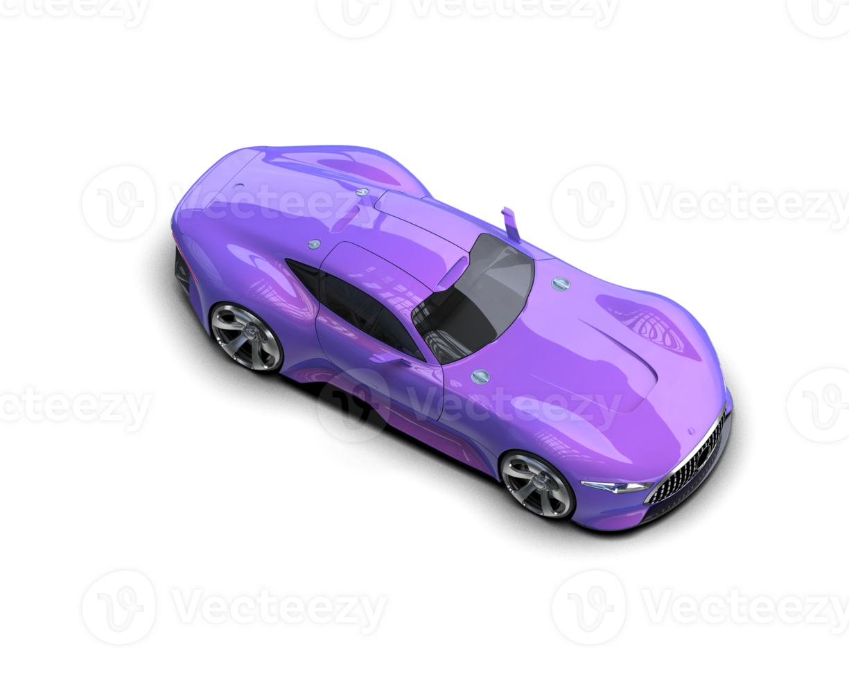 Realistic sport car isolated on background. 3d rendering - illustration png