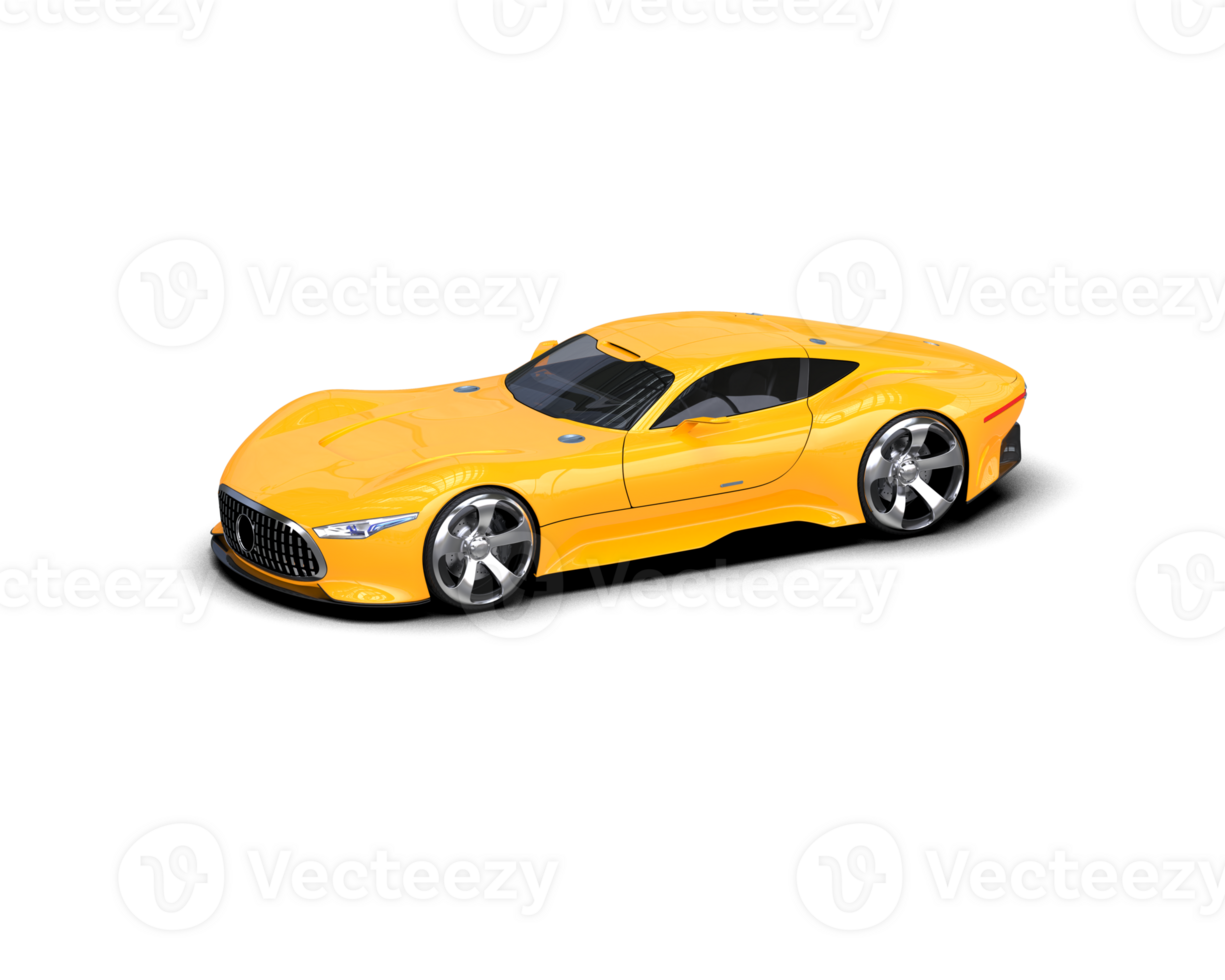 Realistic sport car isolated on background. 3d rendering - illustration png