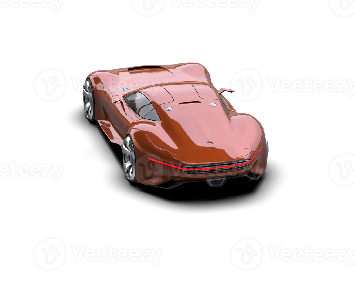 Realistic sport car isolated on background. 3d rendering - illustration png