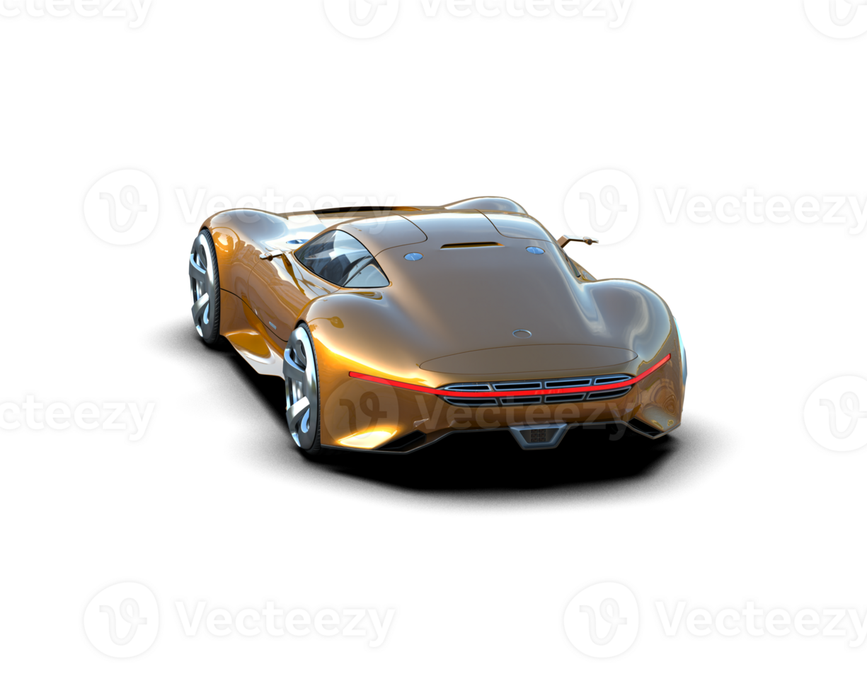 Realistic sport car isolated on background. 3d rendering - illustration png