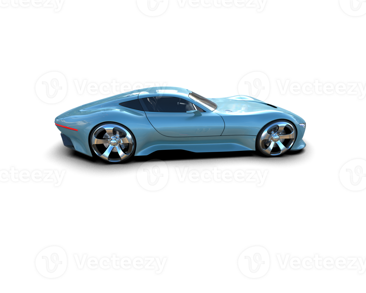 Realistic sport car isolated on background. 3d rendering - illustration png