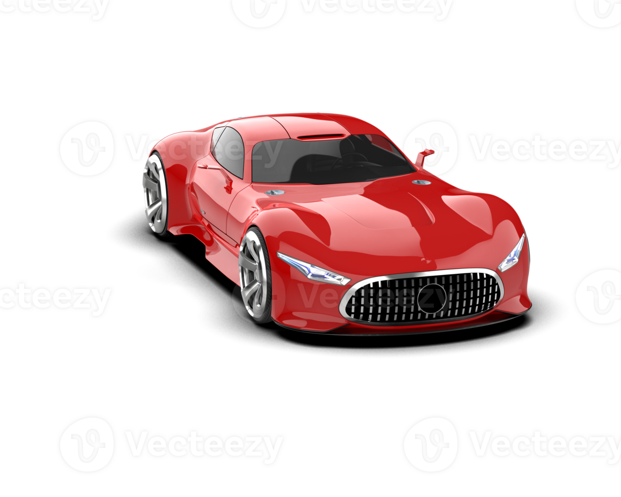 Realistic sport car isolated on background. 3d rendering - illustration png