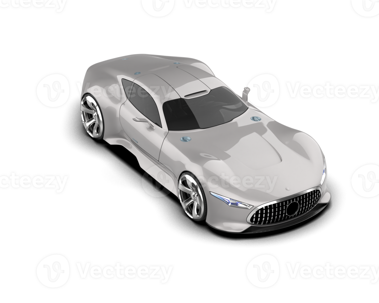 Realistic sport car isolated on background. 3d rendering - illustration png