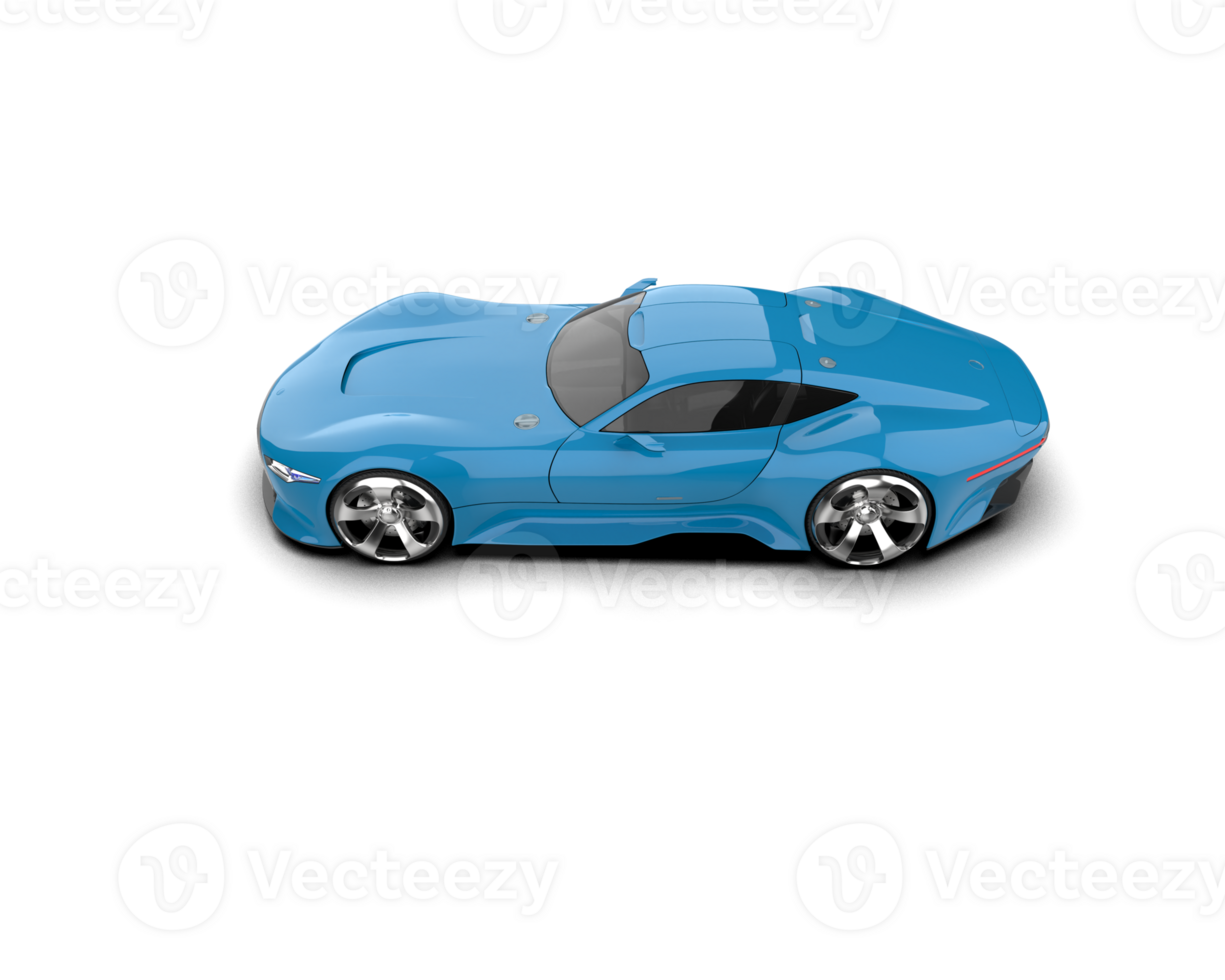 Realistic sport car isolated on background. 3d rendering - illustration png