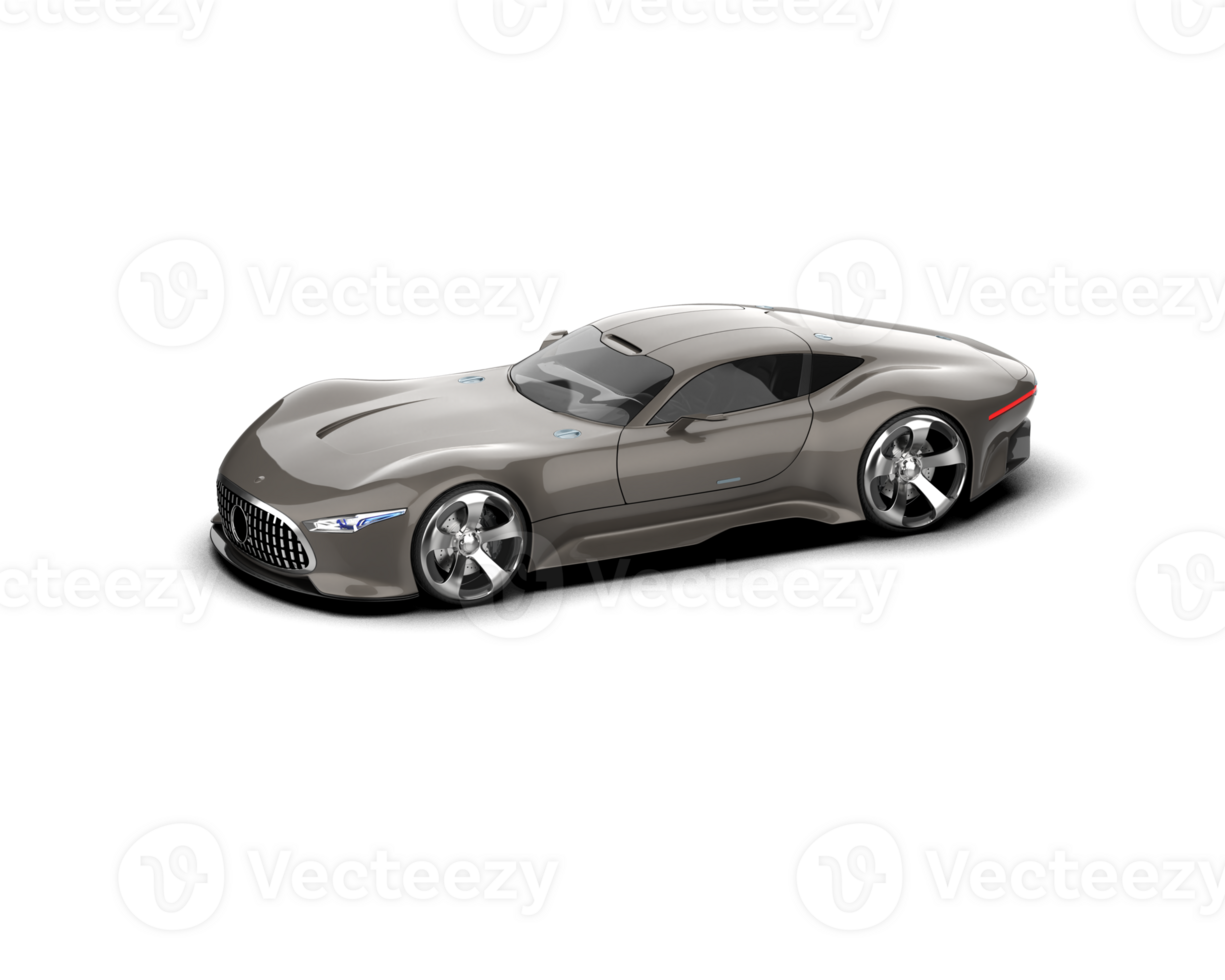 Realistic sport car isolated on background. 3d rendering - illustration png