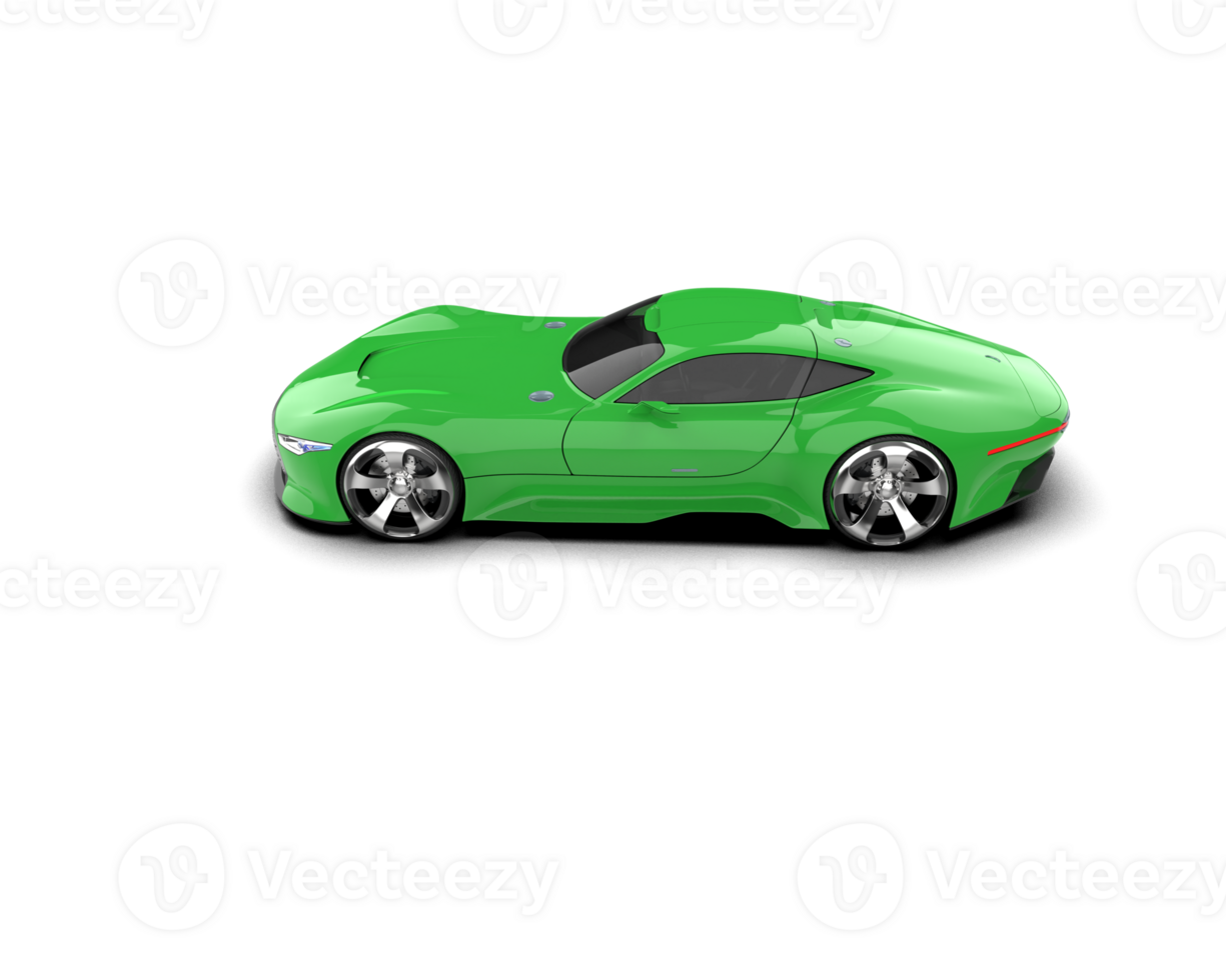 Realistic sport car isolated on background. 3d rendering - illustration png