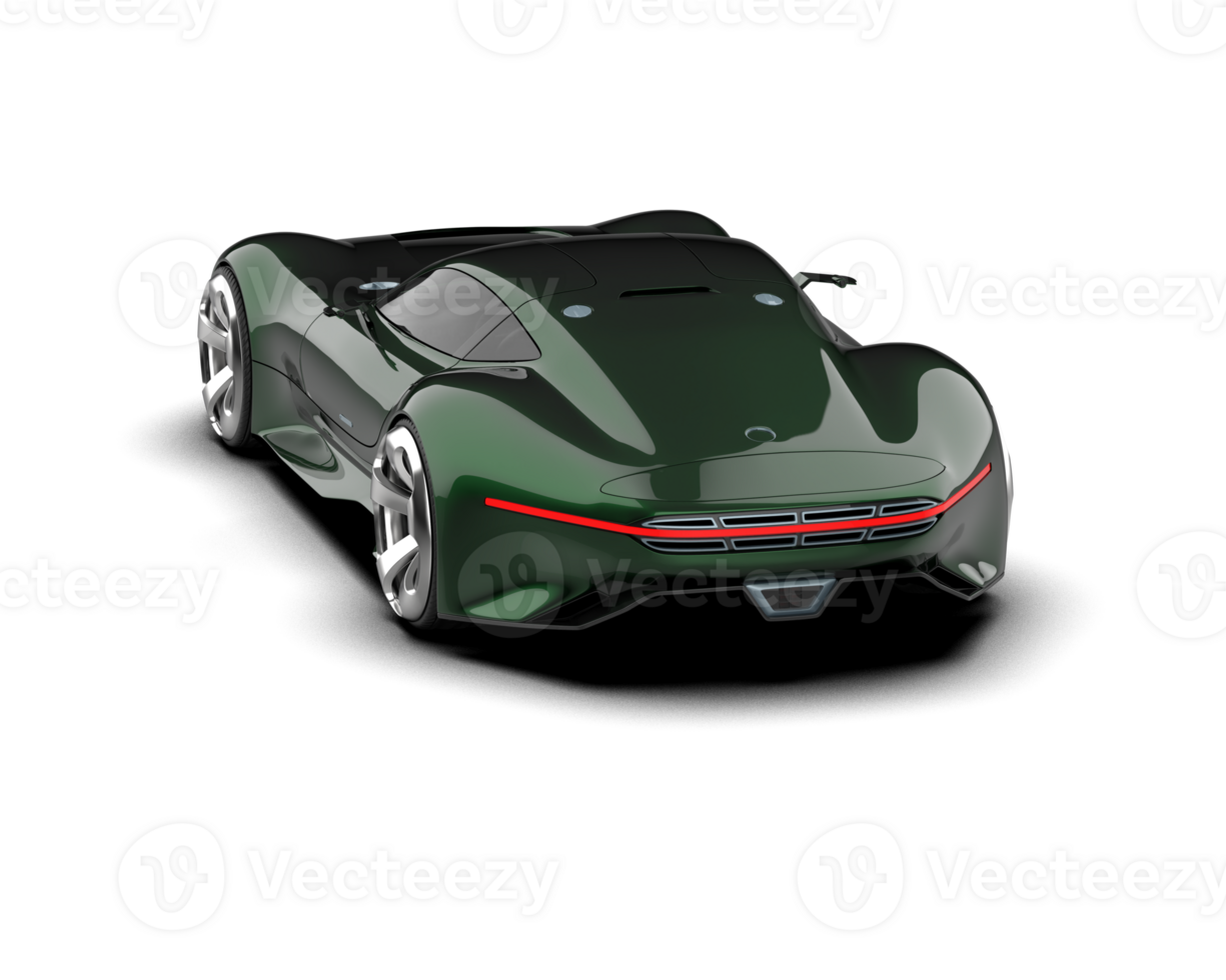 Realistic sport car isolated on background. 3d rendering - illustration png