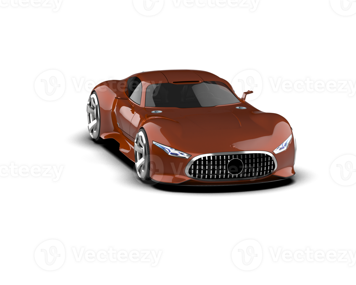 Realistic sport car isolated on background. 3d rendering - illustration png