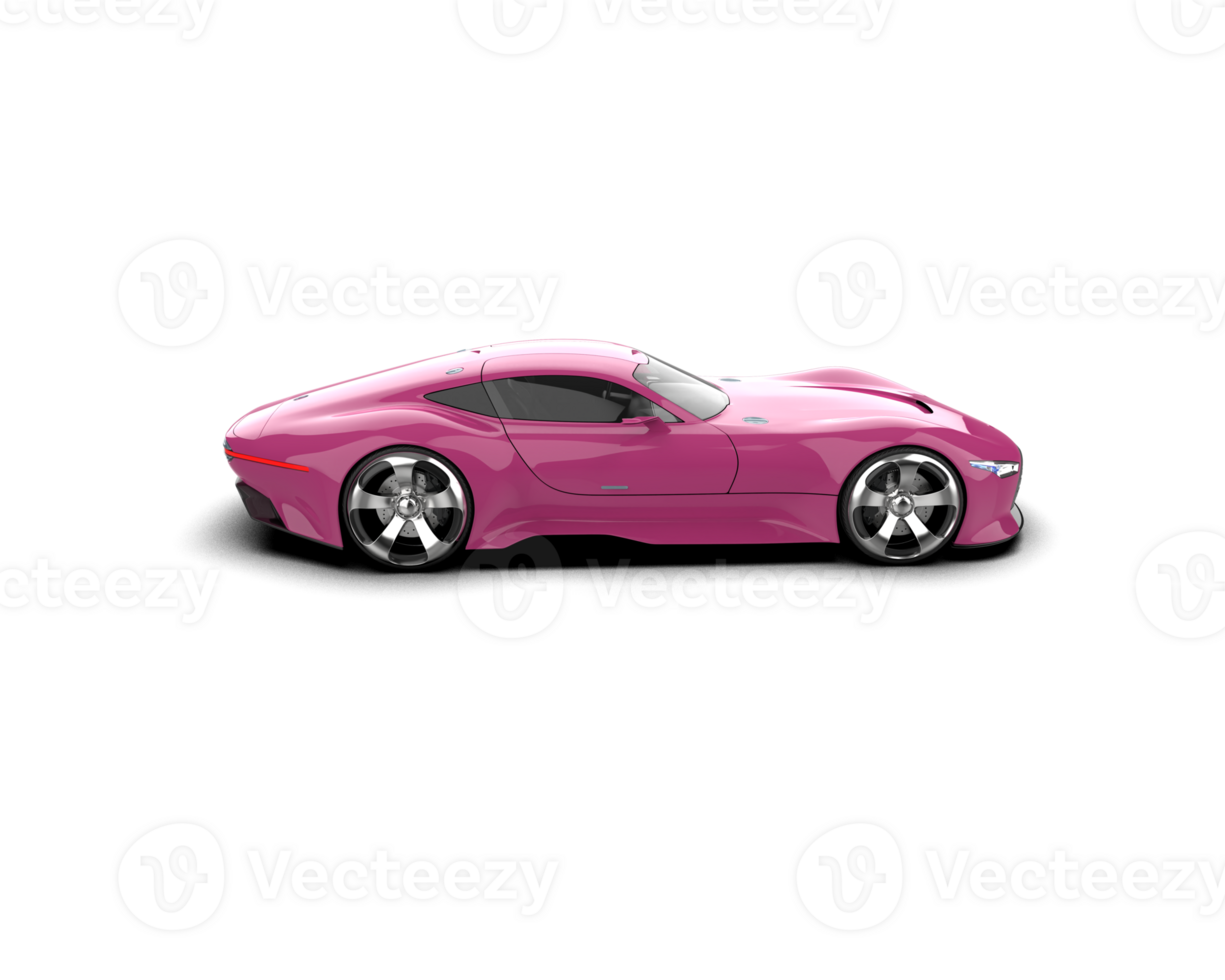 Realistic sport car isolated on background. 3d rendering - illustration png