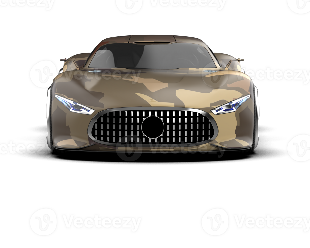Realistic sport car isolated on background. 3d rendering - illustration png