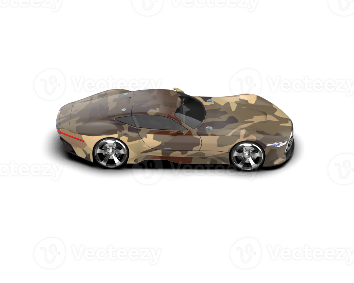 Realistic sport car isolated on background. 3d rendering - illustration png