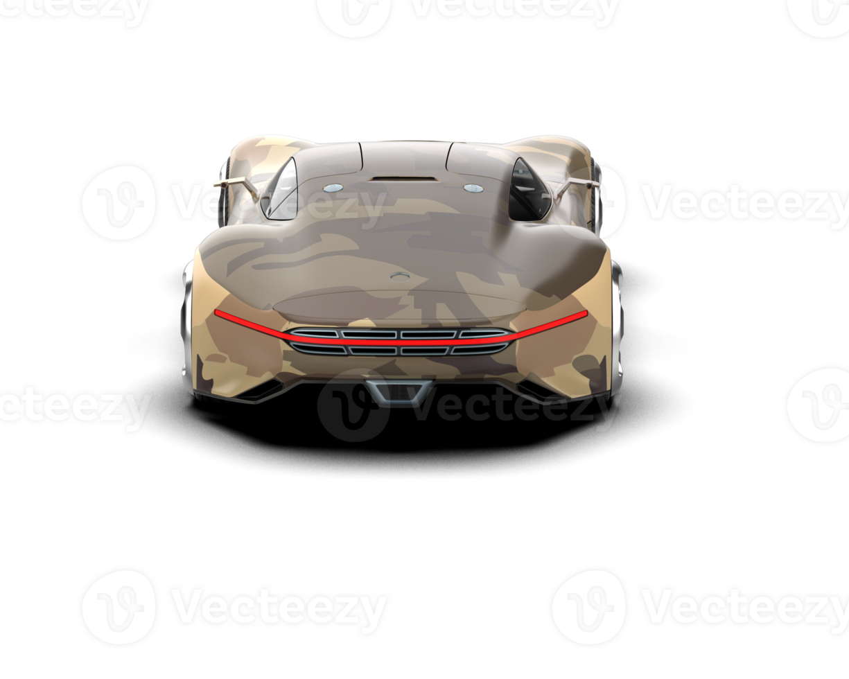 Realistic sport car isolated on background. 3d rendering - illustration png