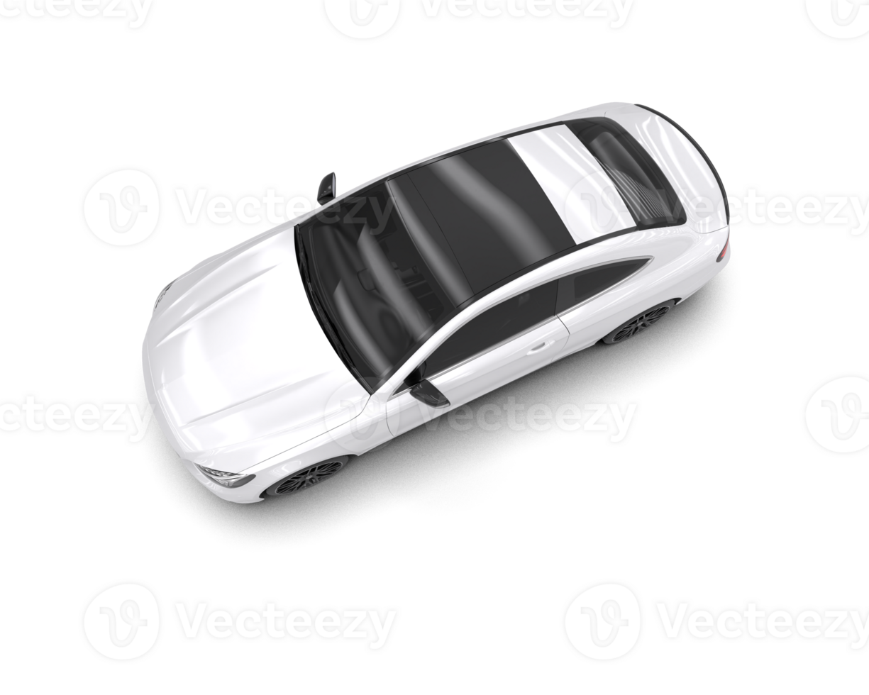 Realistic sport car isolated on background. 3d rendering - illustration png