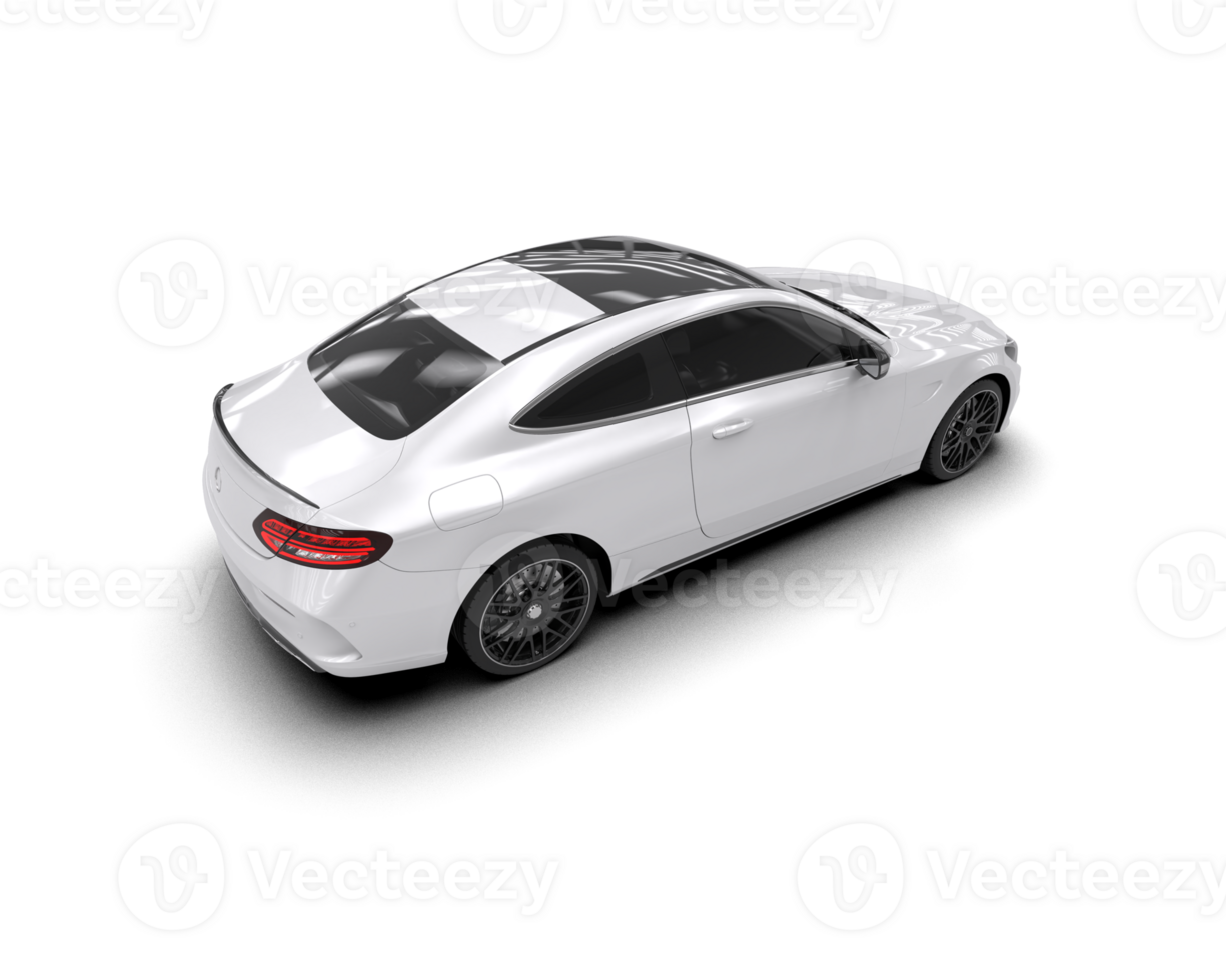 Realistic sport car isolated on background. 3d rendering - illustration png