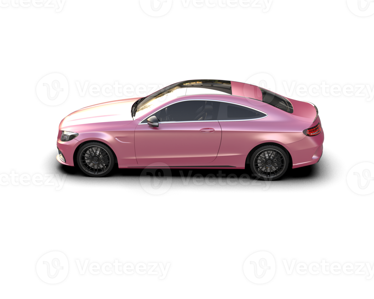 Realistic sport car isolated on background. 3d rendering - illustration png