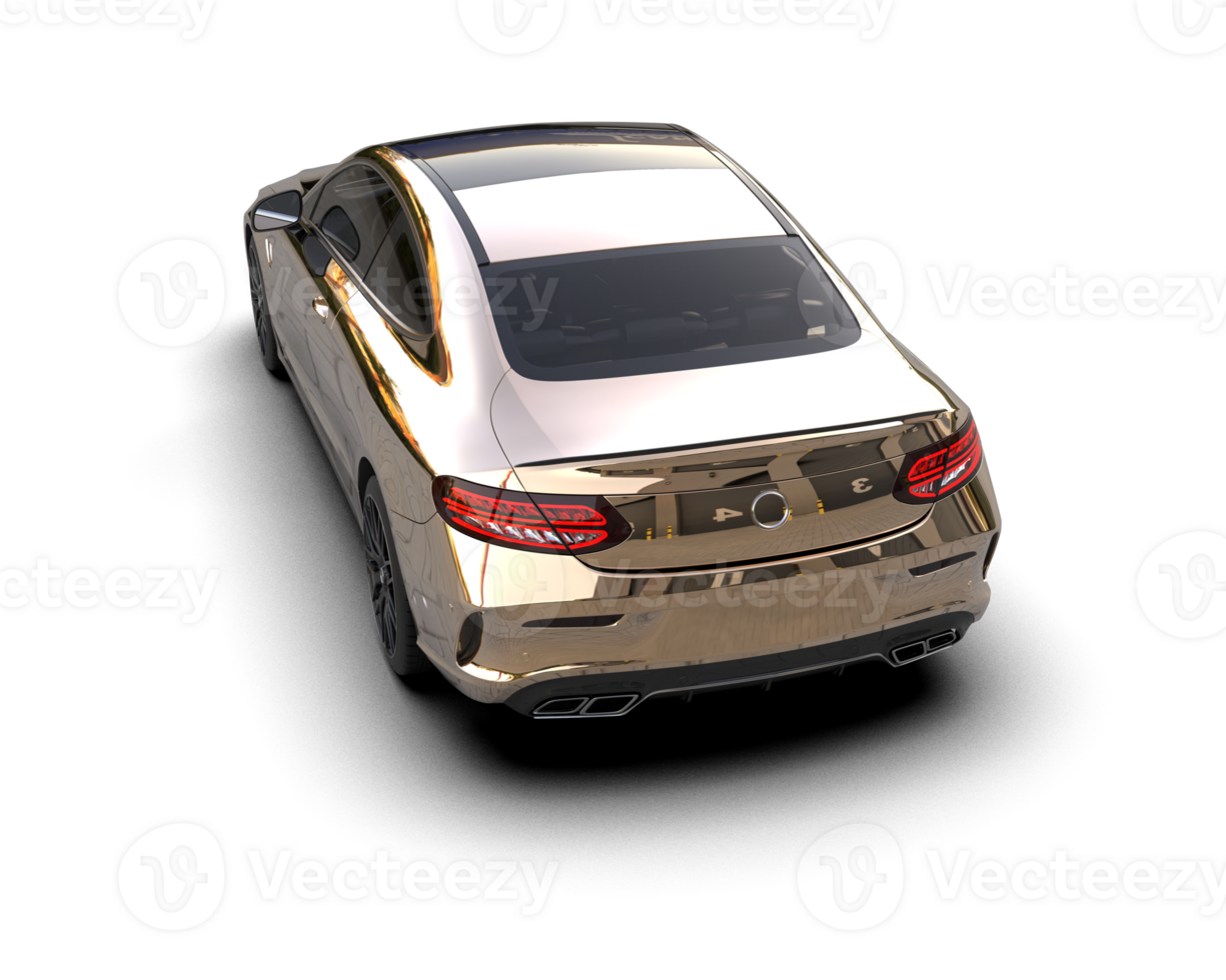 realista deporte coche aislado en antecedentes. 3d representación - ilustración png