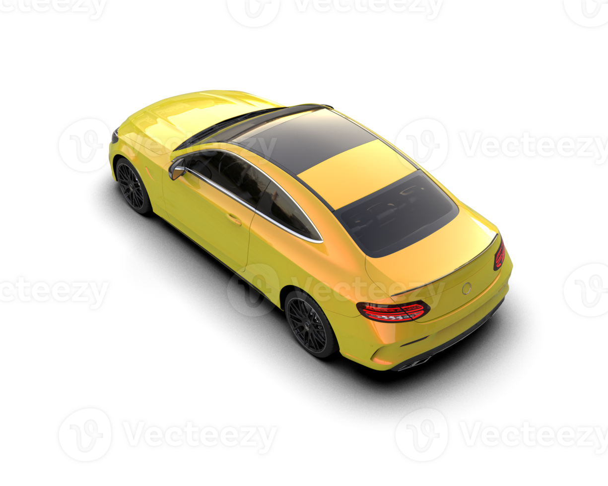 Realistic sport car isolated on background. 3d rendering - illustration png