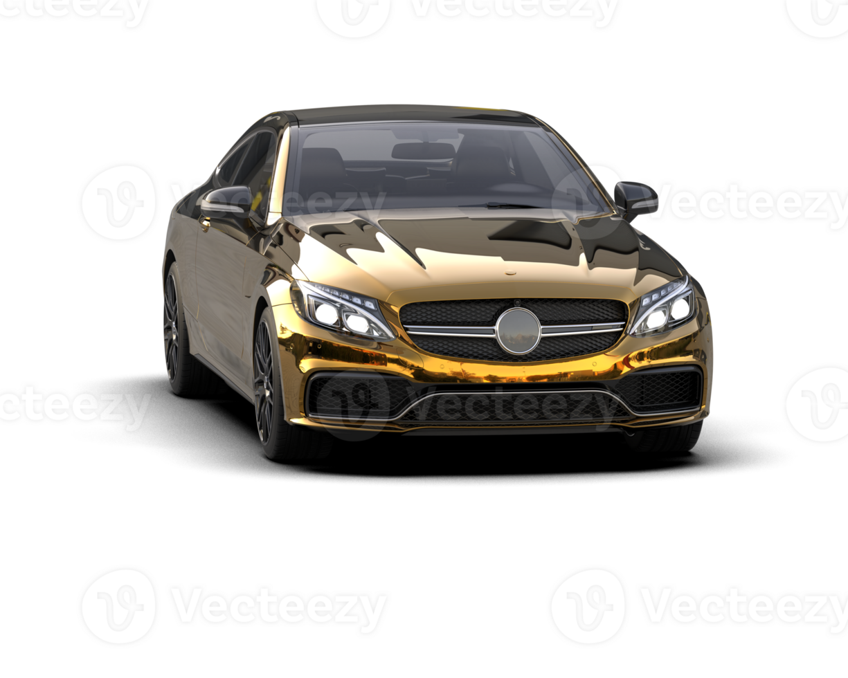Realistic sport car isolated on background. 3d rendering - illustration png
